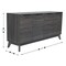 Flash Furniture Hatfield 60 Inch 4 Door Storage Buffet Sideboard, TV Stand for up to 64 TV's, Black Wash EM-0372-BK-GG - alternate 2